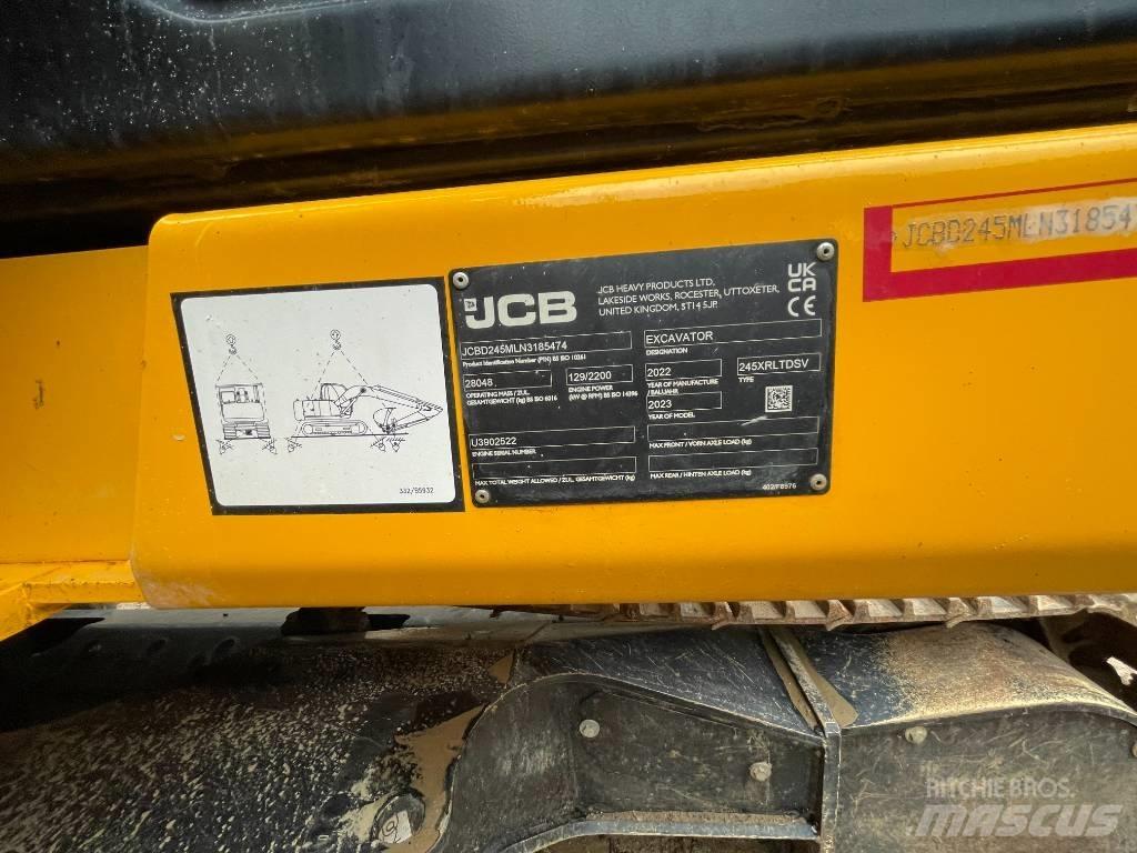 JCB 245 XR Kāpurķēžu ekskavatori