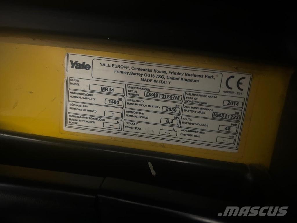 Yale MR 14 Lielaugstuma pārvadātājs