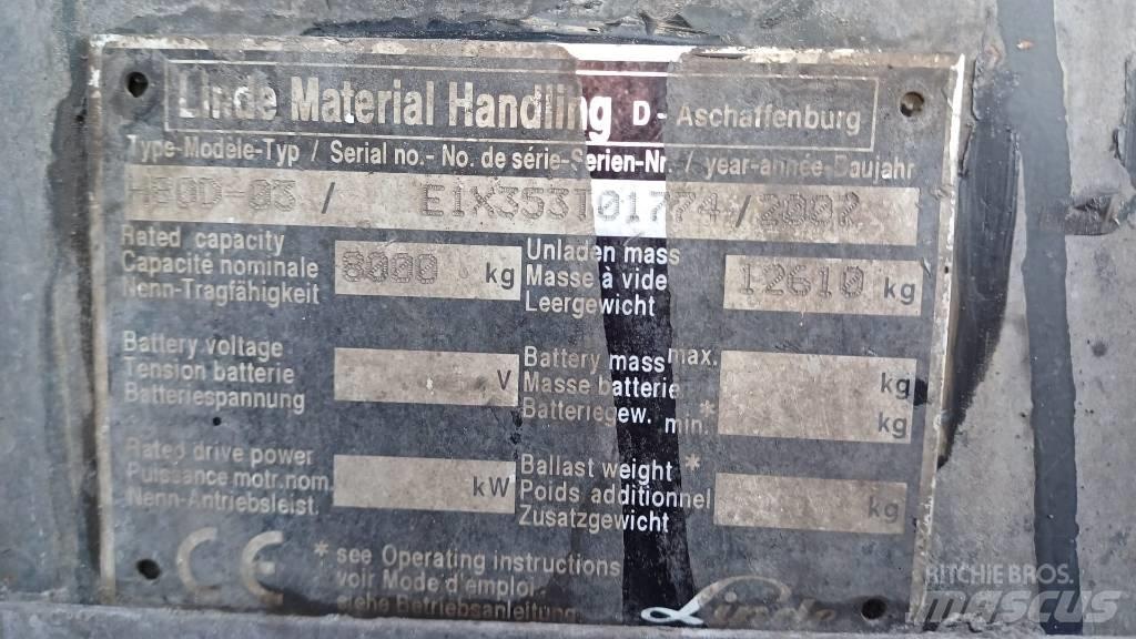 Linde H80D-03 Tehnika ar dīzeļa dzinēju