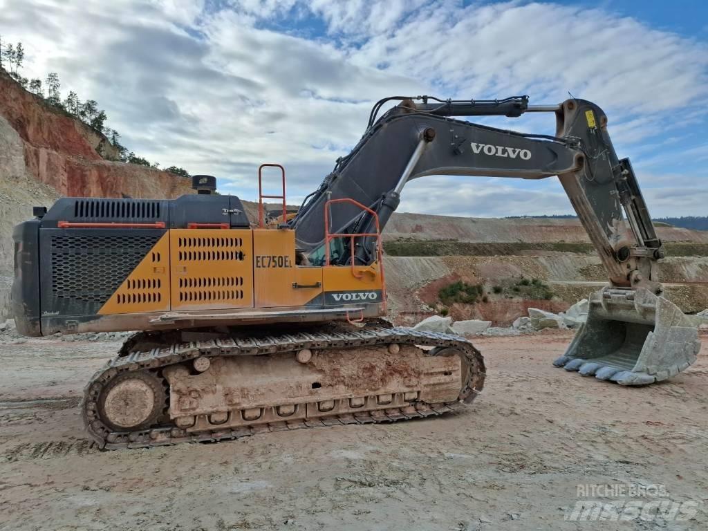 Volvo EC750EL Kāpurķēžu ekskavatori
