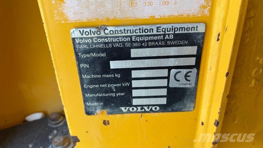 Volvo A 30 G Artikulētie pašizgāzēji