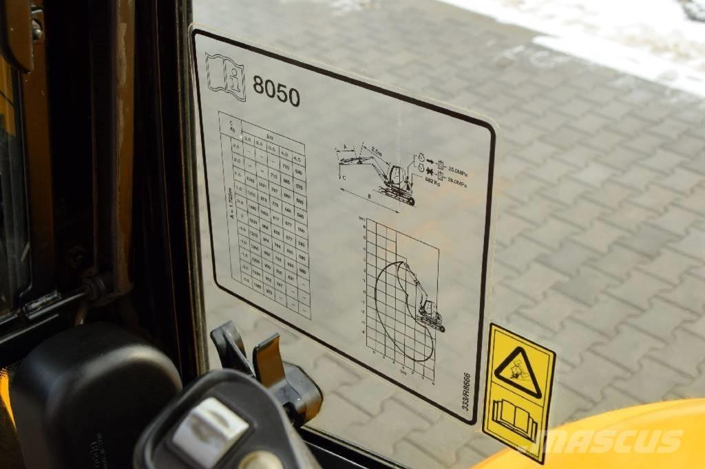 JCB 8050 RTS Mini ekskavatori < 7 t