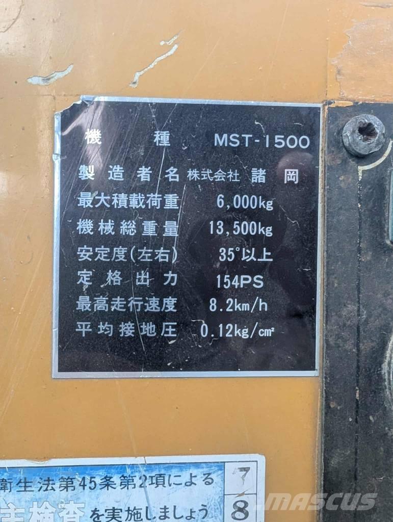 Morooka MST 1500 Kāpurķēžu pašizkrāvējs