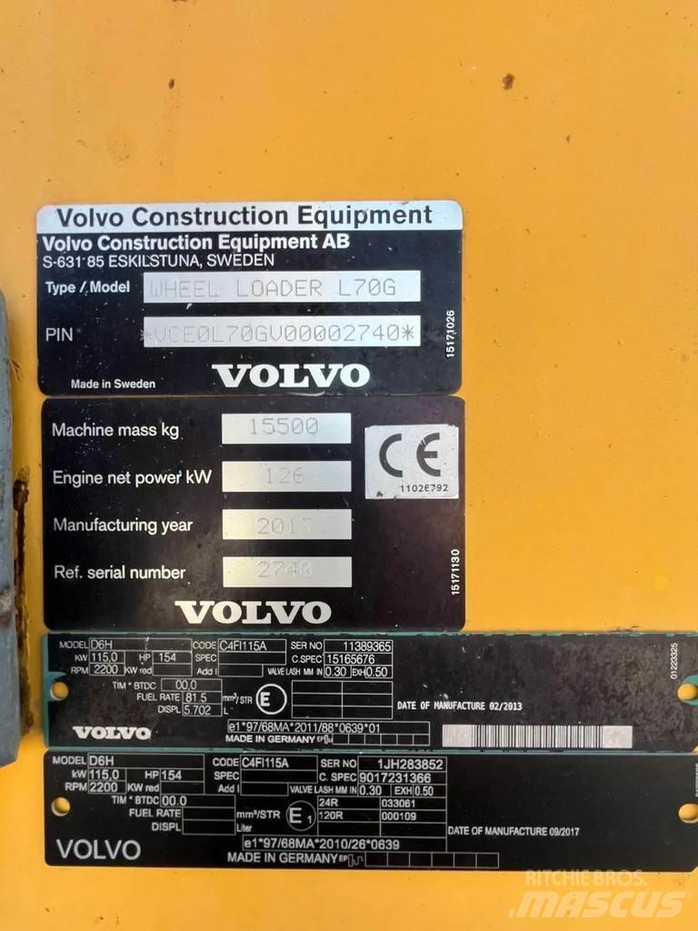 Volvo L70G Iekrāvēji uz riteņiem