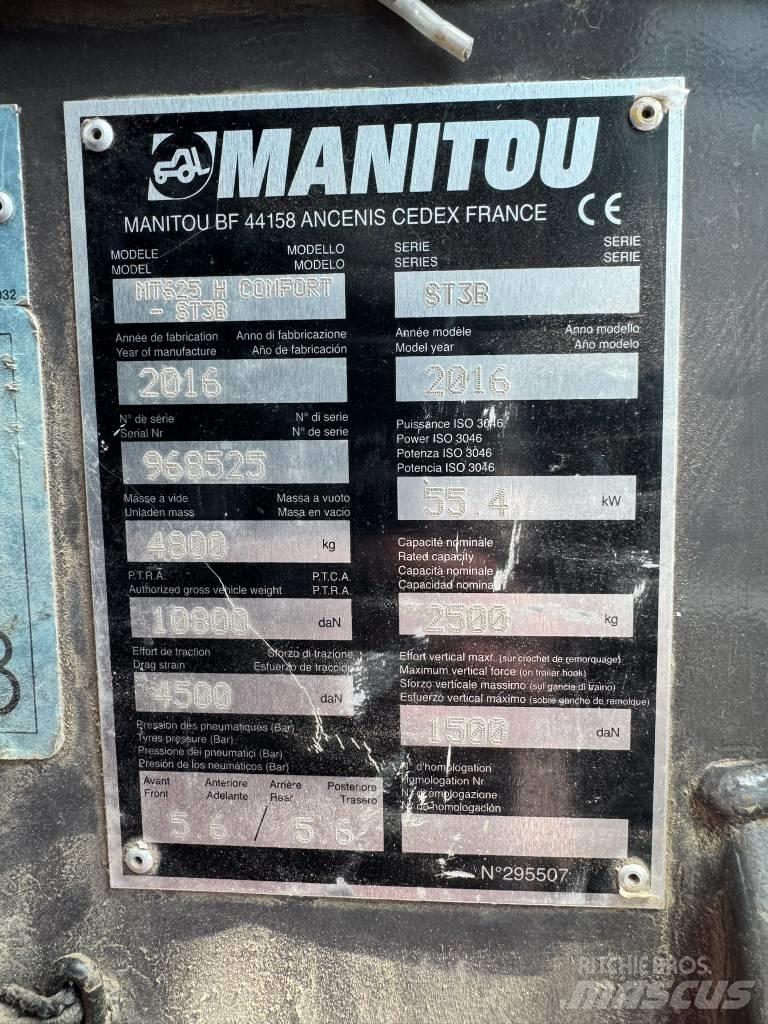 Manitou MT 625 H Teleskopiskie manipulatori