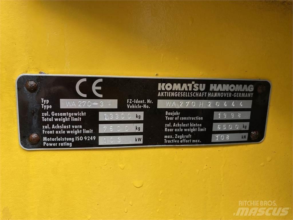 Komatsu WA270-3 Iekrāvēji uz riteņiem