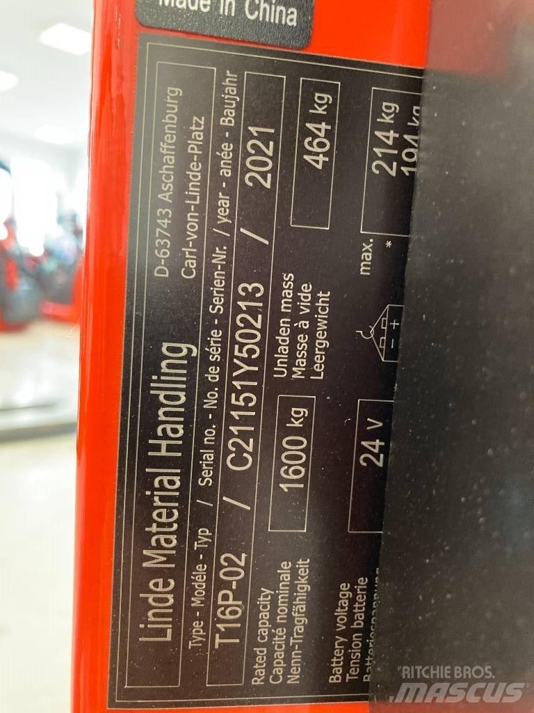 Linde T16P/1151-02 Hidrauliskās stalažas ar platformu