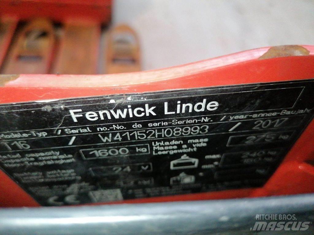 Linde T16 Zemie palešu pacēlāji