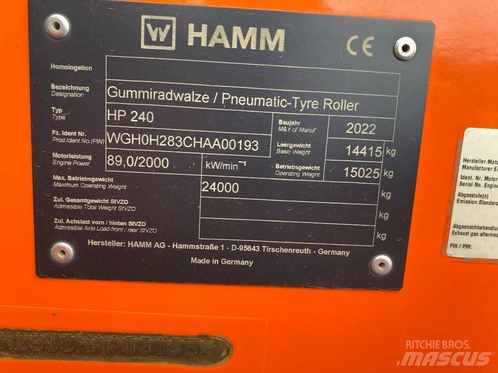 Hamm HP240 Divvalču grunts veltņi
