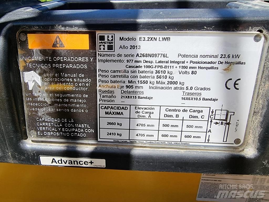 Hyster E 3.20 XN LWB Elektriskie iekrāvēji