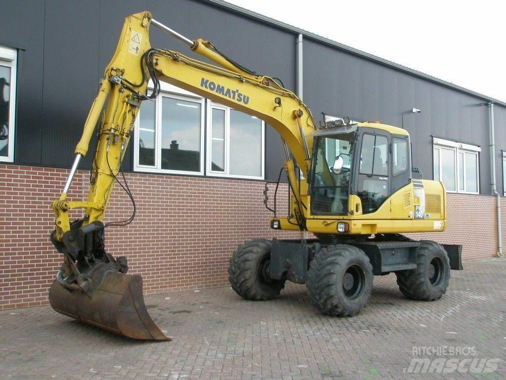 Komatsu PW140-7 Ekskavatori uz riteņiem