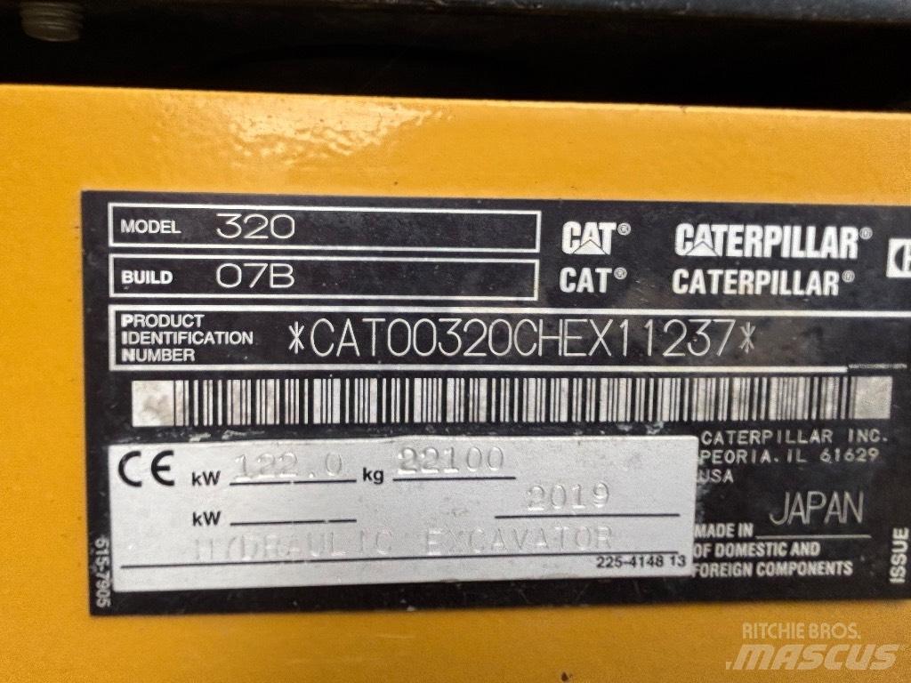 CAT 320 Kāpurķēžu ekskavatori