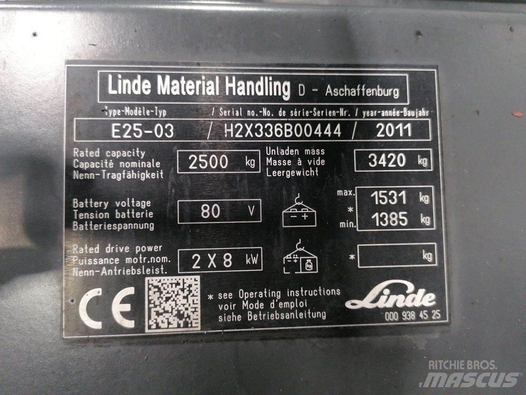 Linde E25-03 Elektriskie iekrāvēji