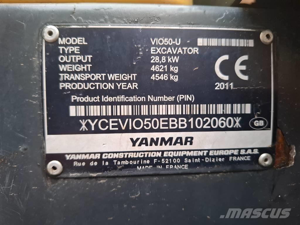 Yanmar VIO50-U Mini ekskavatori < 7 t
