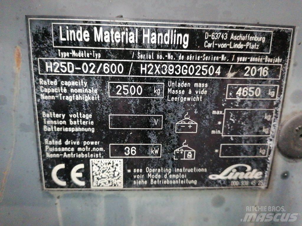 Linde H25D-02/600 LPG tehnika
