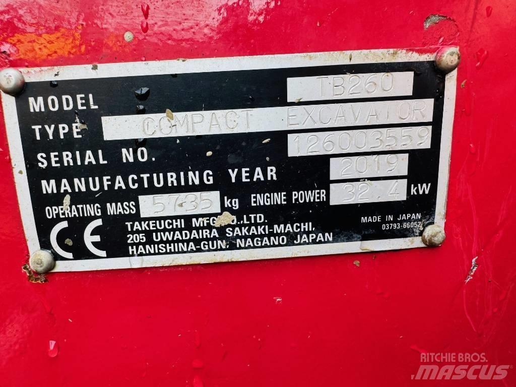 Takeuchi TB 260 Mini ekskavatori < 7 t