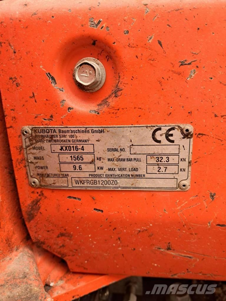 Kubota KX 016-4 HG Mini ekskavatori < 7 t