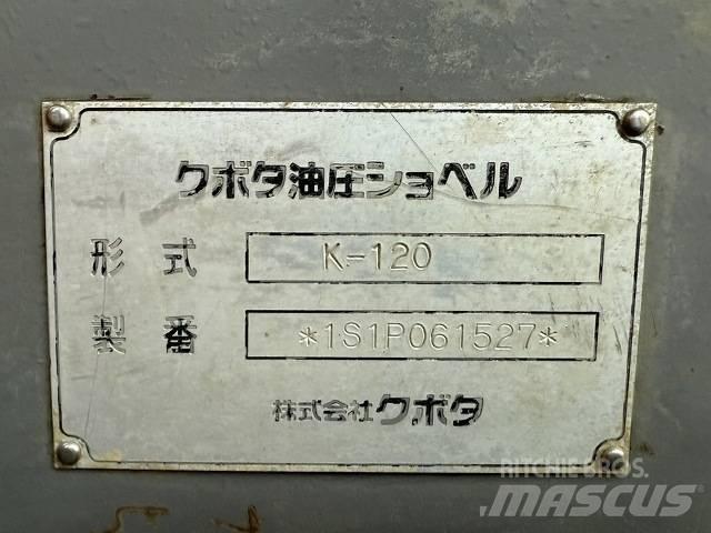Kubota K-120 Kāpurķēžu ekskavatori