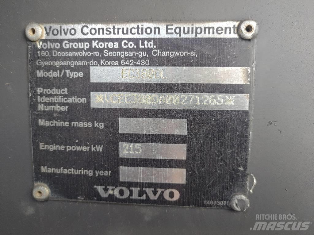 Volvo EC380DL Kāpurķēžu ekskavatori
