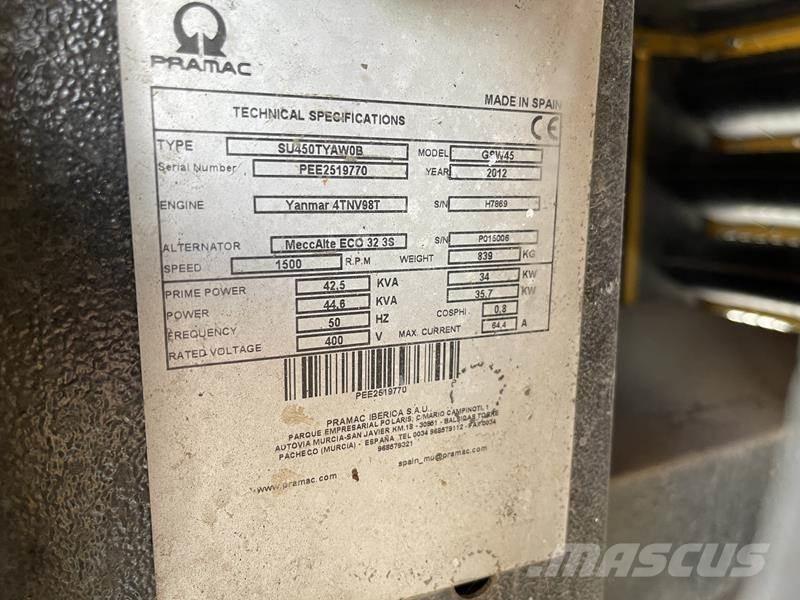 Pramac GSW 45 Dīzeļģeneratori