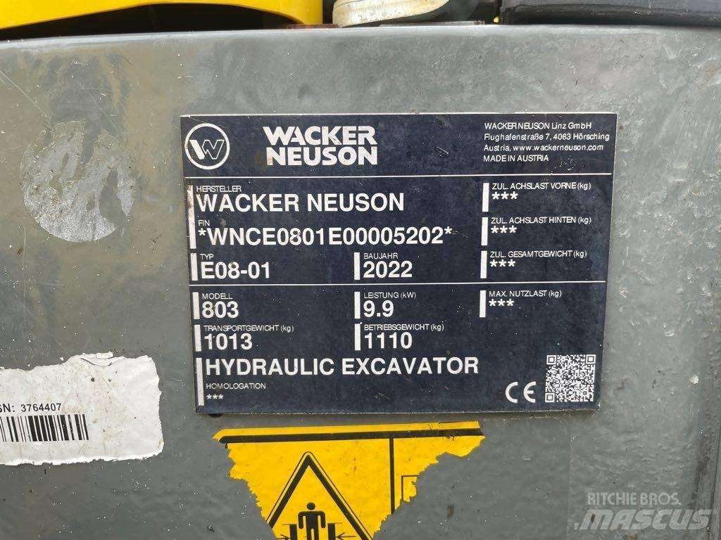 Wacker Neuson 803 Kāpurķēžu ekskavatori