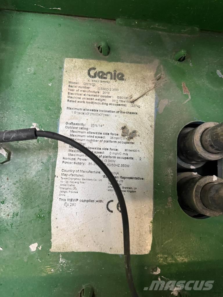 Genie GS 1932 Šķerveida pacēlāji