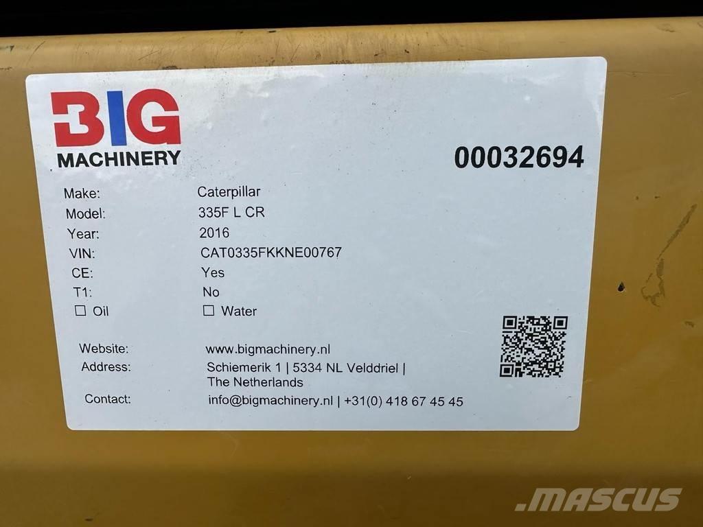CAT 335F L CR Kāpurķēžu ekskavatori
