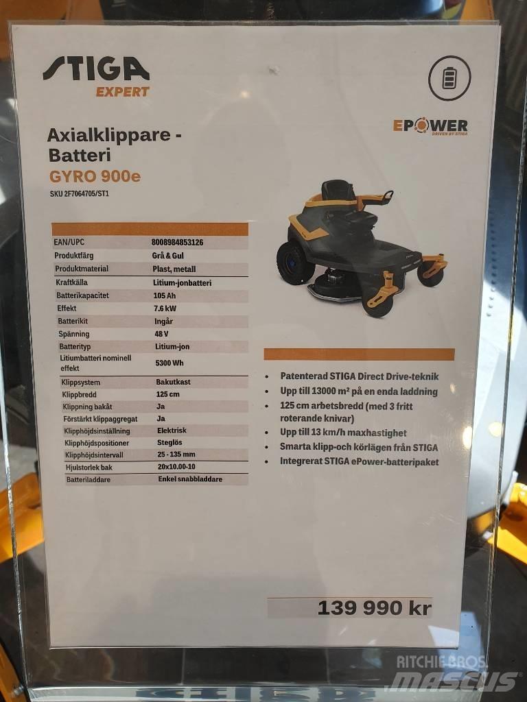 Stiga GYRO 900E DEMO Mauriņa traktors