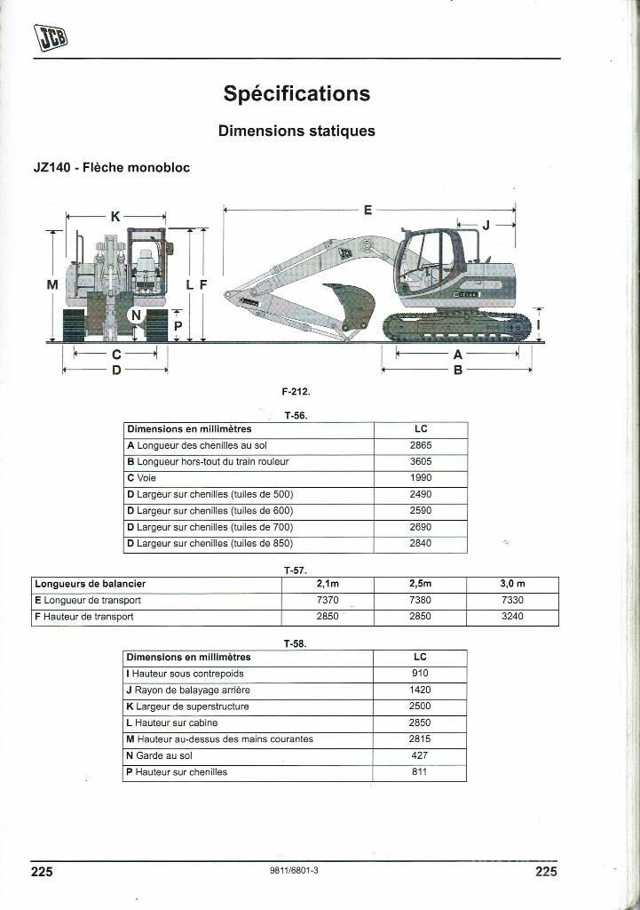 JCB JZ 140 D Kāpurķēžu ekskavatori