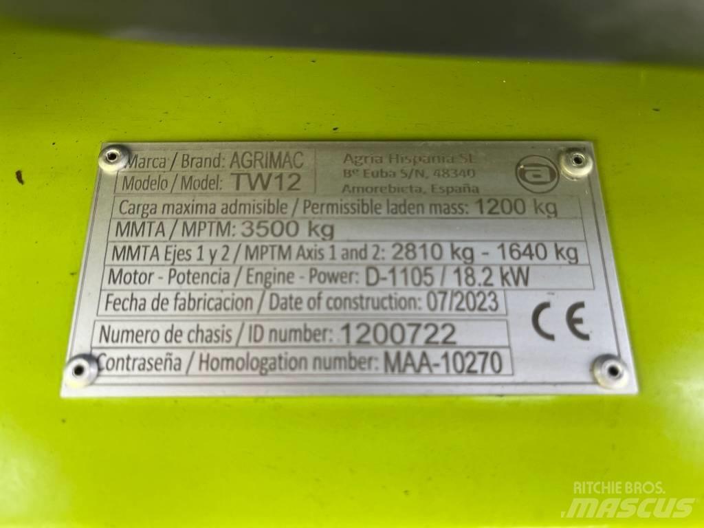 Agrimac TW 12 Tehnika ar dīzeļa dzinēju