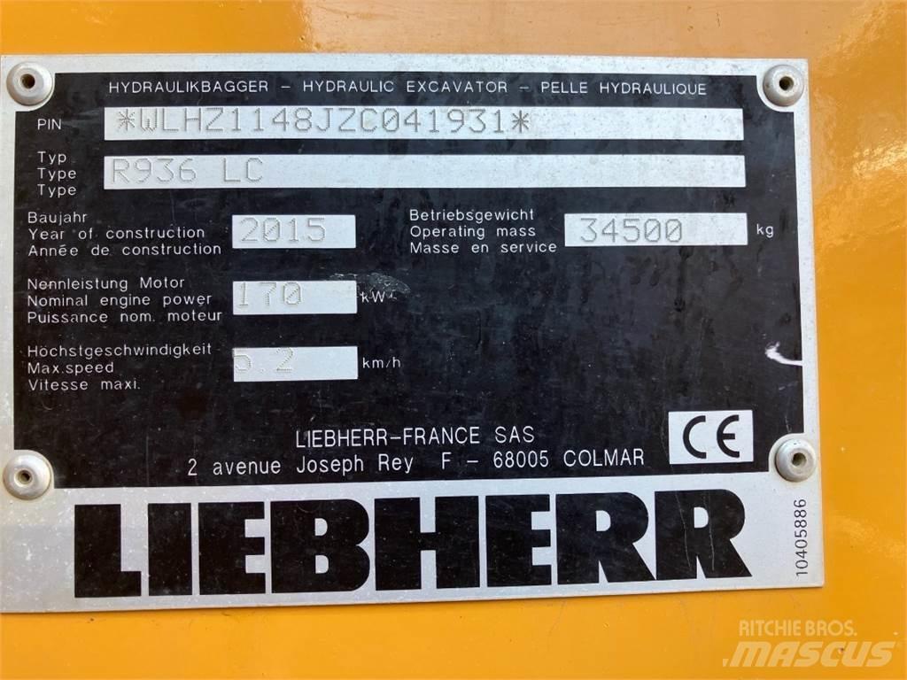 Liebherr R936 Kāpurķēžu ekskavatori