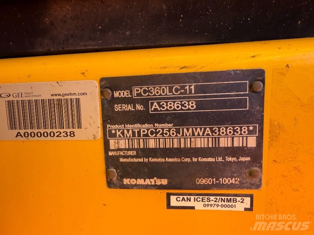 Komatsu PC360LC-11 Kāpurķēžu ekskavatori