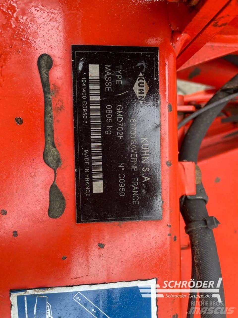 Kuhn GMD 702 F Pļaujmašīnas