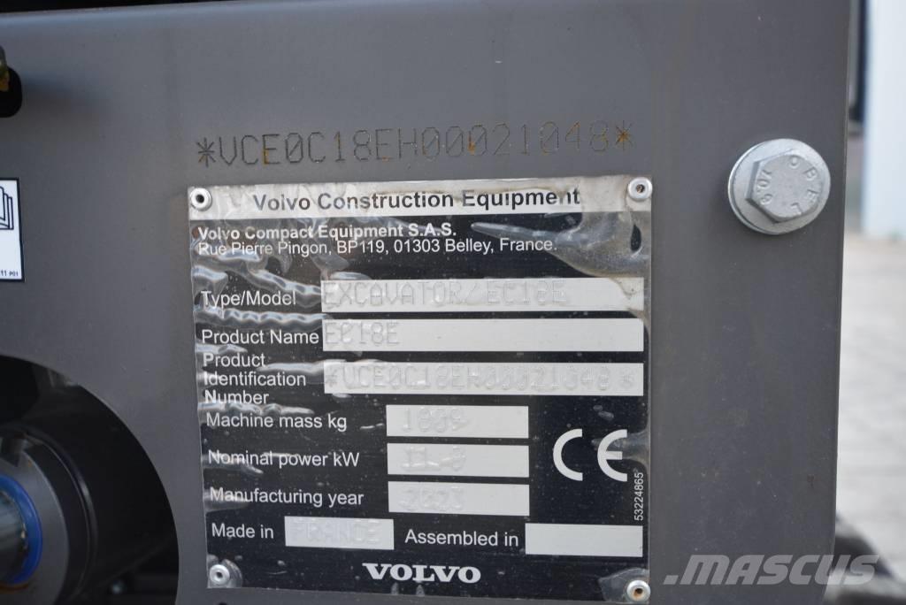 Volvo EC 18 E Mini ekskavatori < 7 t