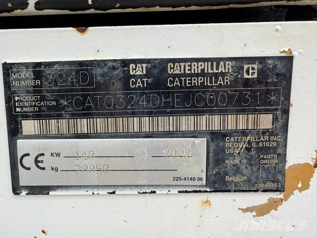 CAT 324DLN Kāpurķēžu ekskavatori