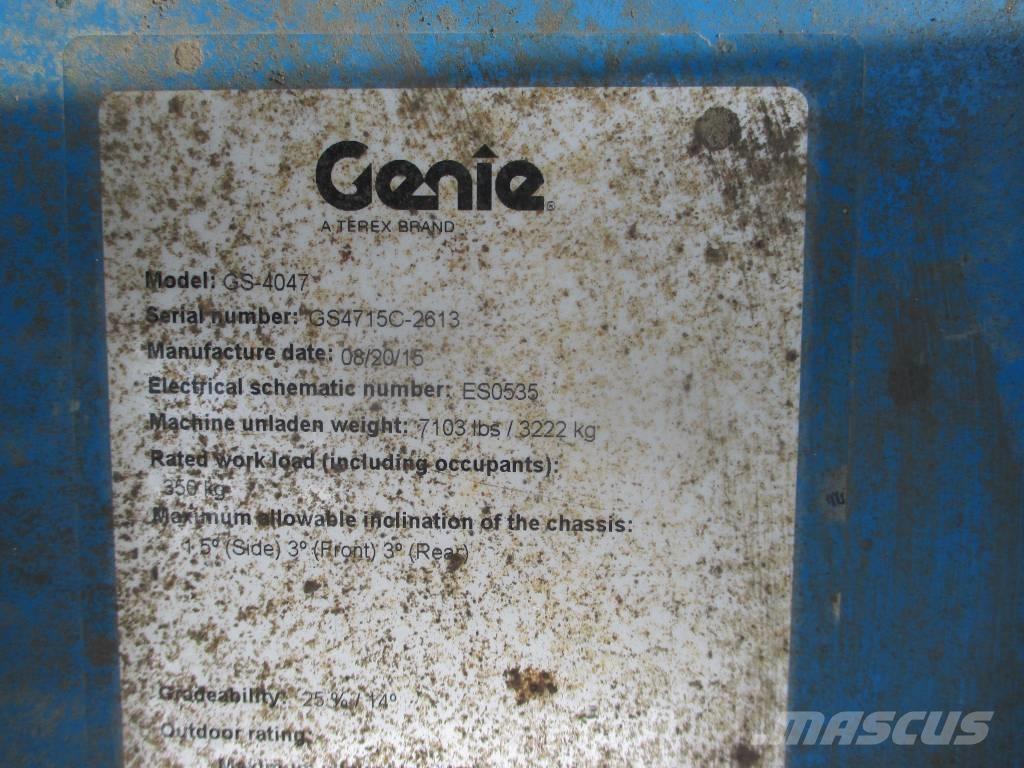 Genie GS 4047 Šķerveida pacēlāji