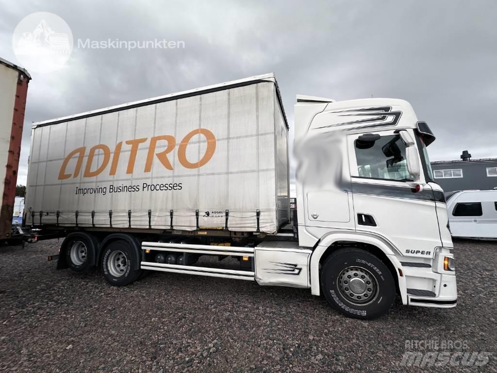 Scania R 580 Smagās mašīnas ar konteineriem