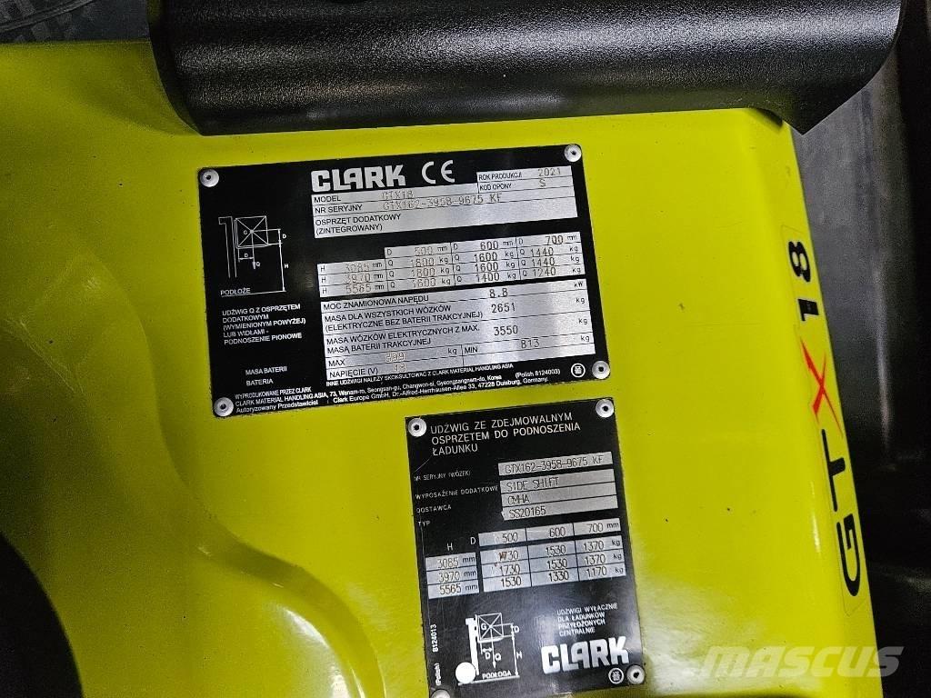 Clark GTX 18 Elektriskie iekrāvēji