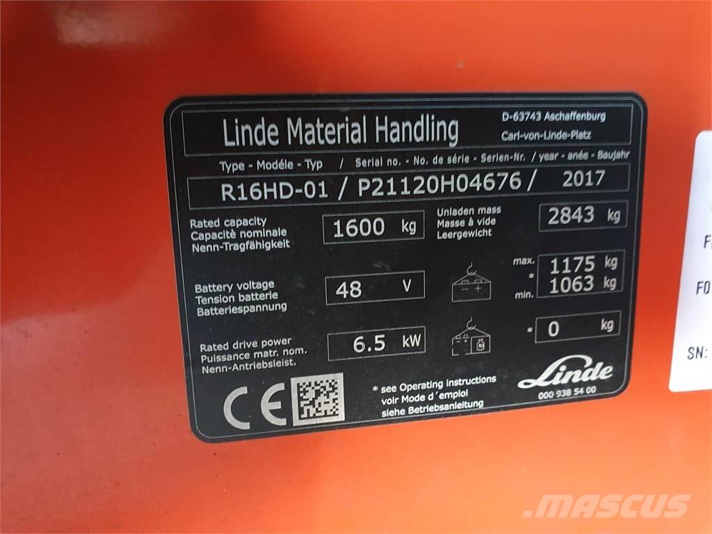 Linde R16HD Lielaugstuma pārvadātājs