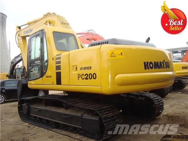 Komatsu PC 200 Kāpurķēžu ekskavatori