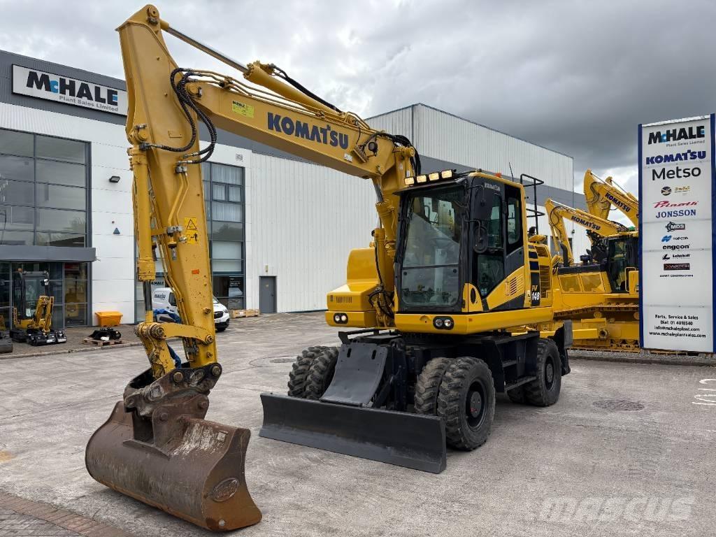 Komatsu PW148-11 Ekskavatori uz riteņiem