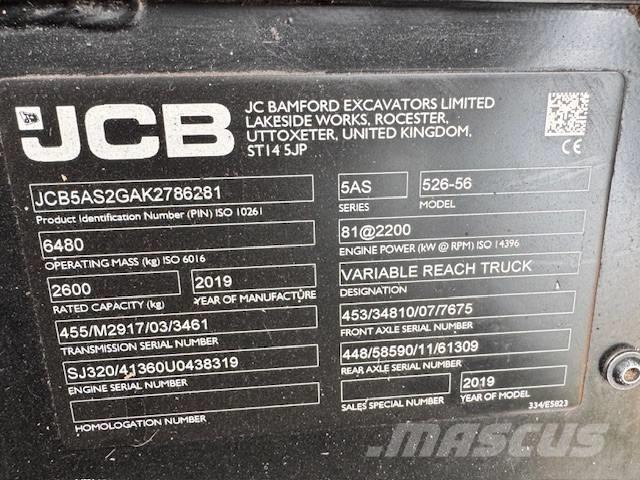 JCB 526-56 Agri Plus Lauksaimniecības pacēlāji