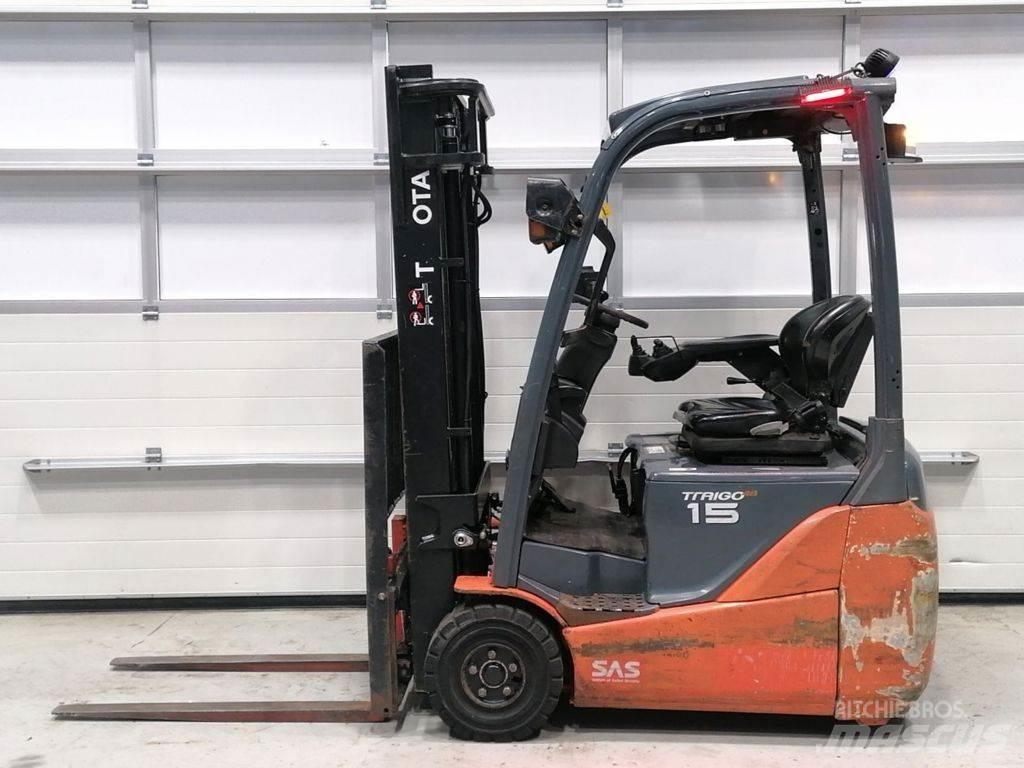 Toyota 8FBET15 Elektriskie iekrāvēji
