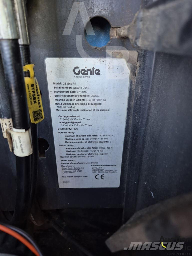 Genie GS 3369 RT Šķerveida pacēlāji