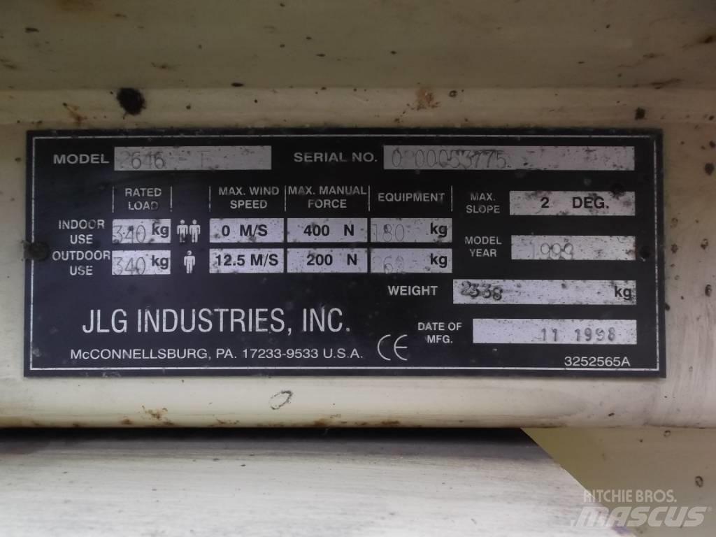 JLG 2646E      V-2288 Vertikālie pacēlāji