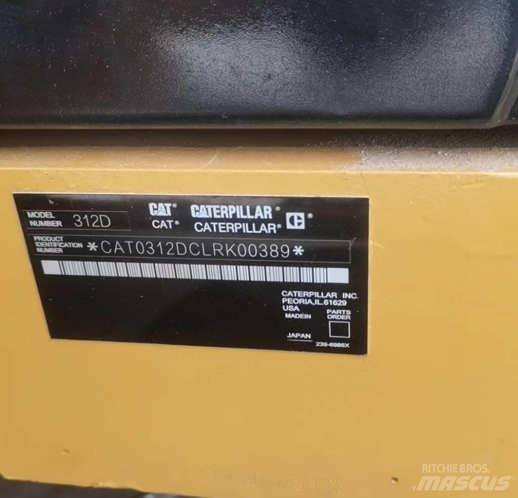 CAT 312 D Kāpurķēžu ekskavatori