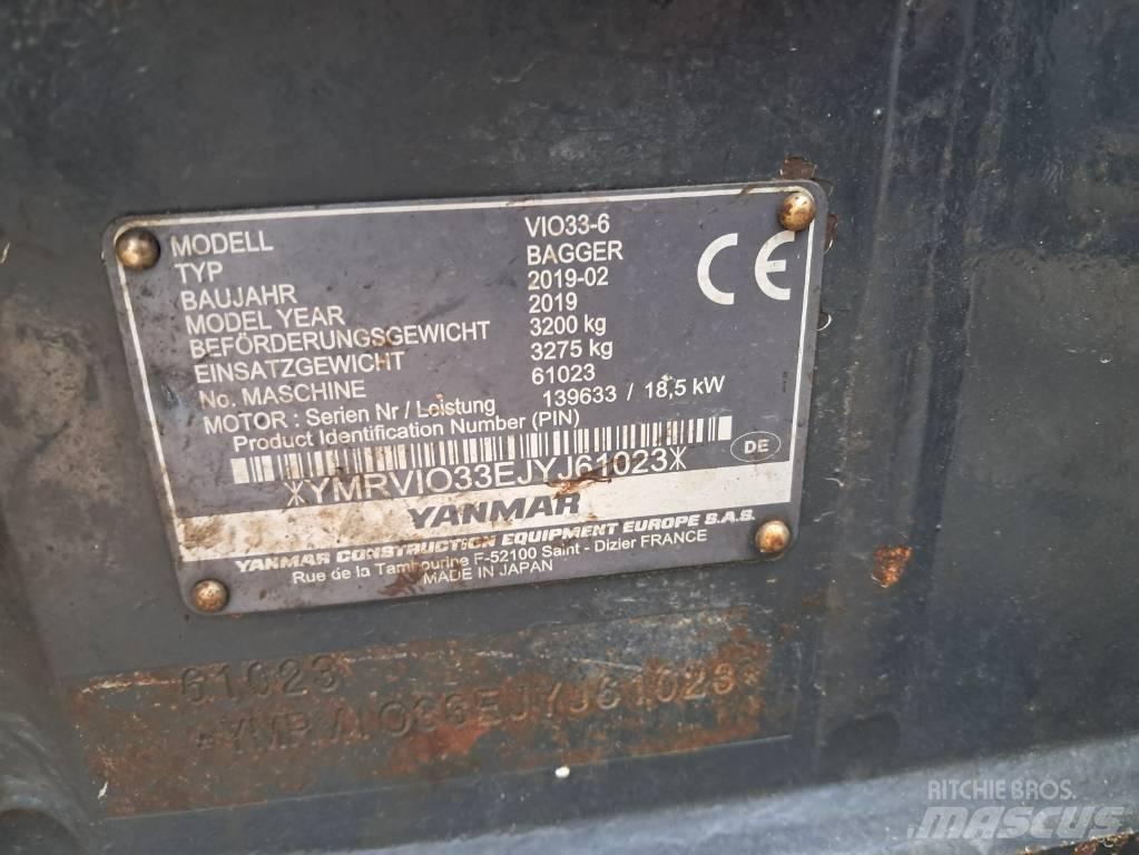 Yanmar Vio 33 Mini ekskavatori < 7 t