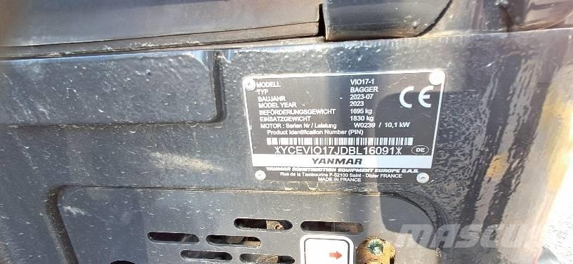 Yanmar Vio 17-1 Mini ekskavatori < 7 t