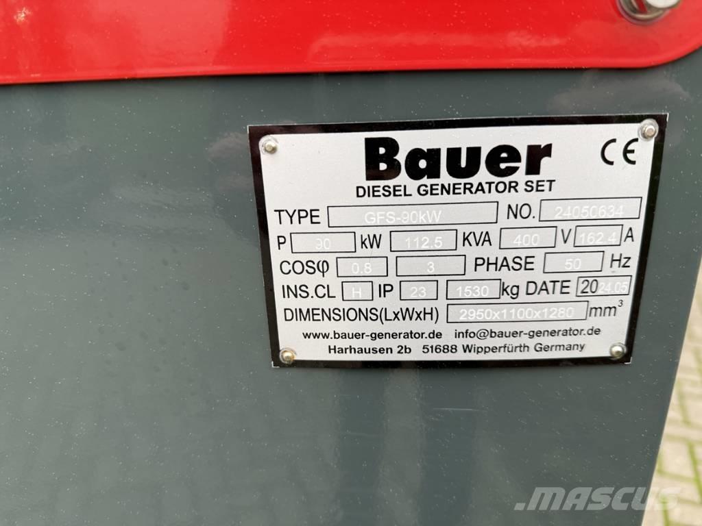 Bauer 124 KVA Dīzeļģeneratori