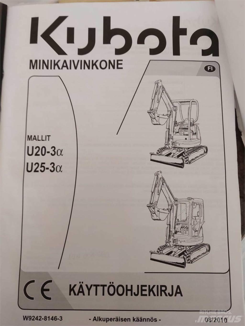 Kubota U25-3 Mini ekskavatori < 7 t